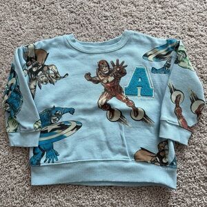 Marvel Light Blue Kids Graphic Sweatshirt